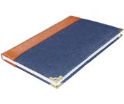 Телефонная записная книга А5 в комбинированном переплете с алфавитом